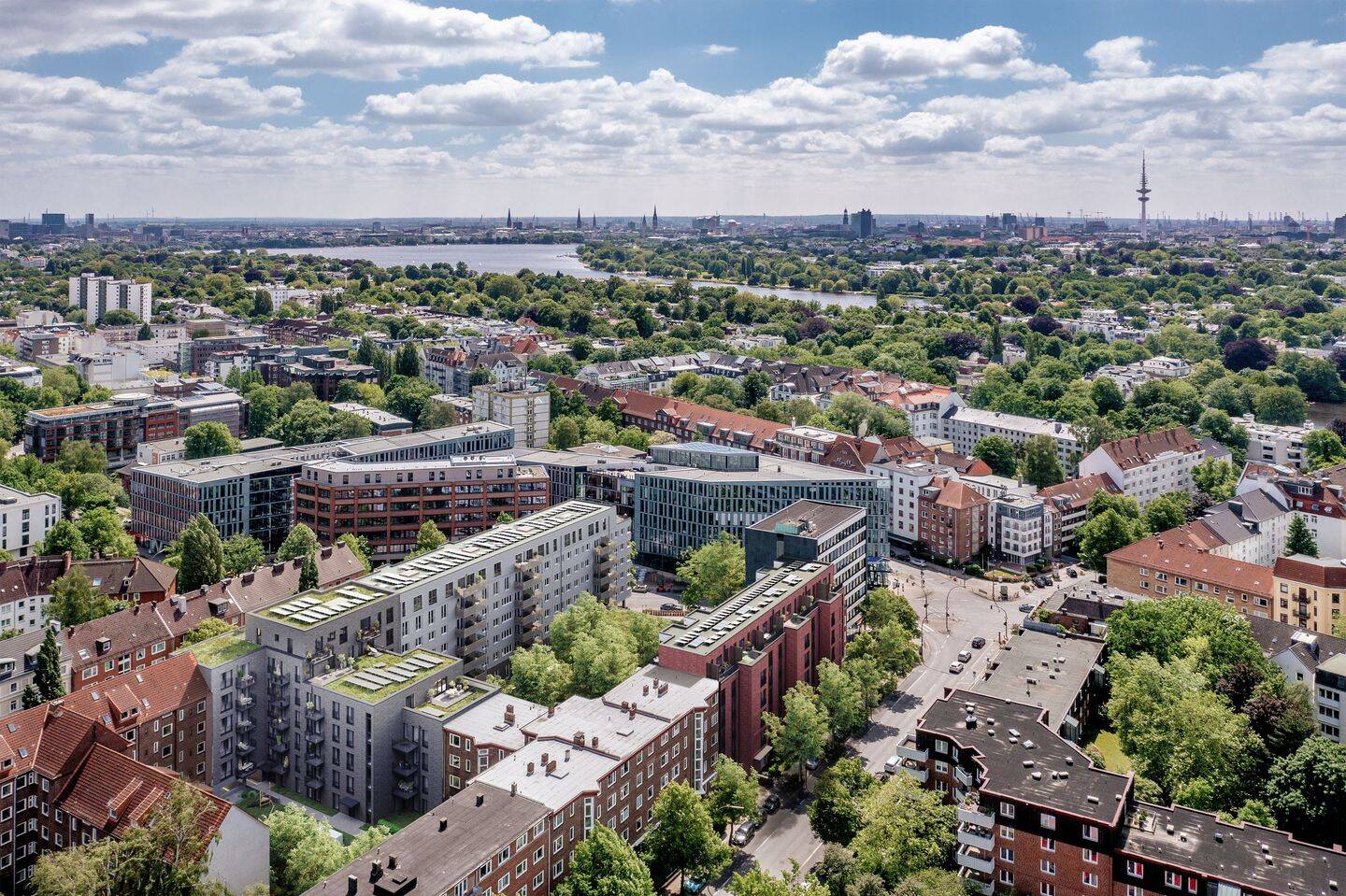 Mit Dachterrasse über den Dächern Winterhudes, 22301 Hamburg (Hamburg-Nord Winterhude)