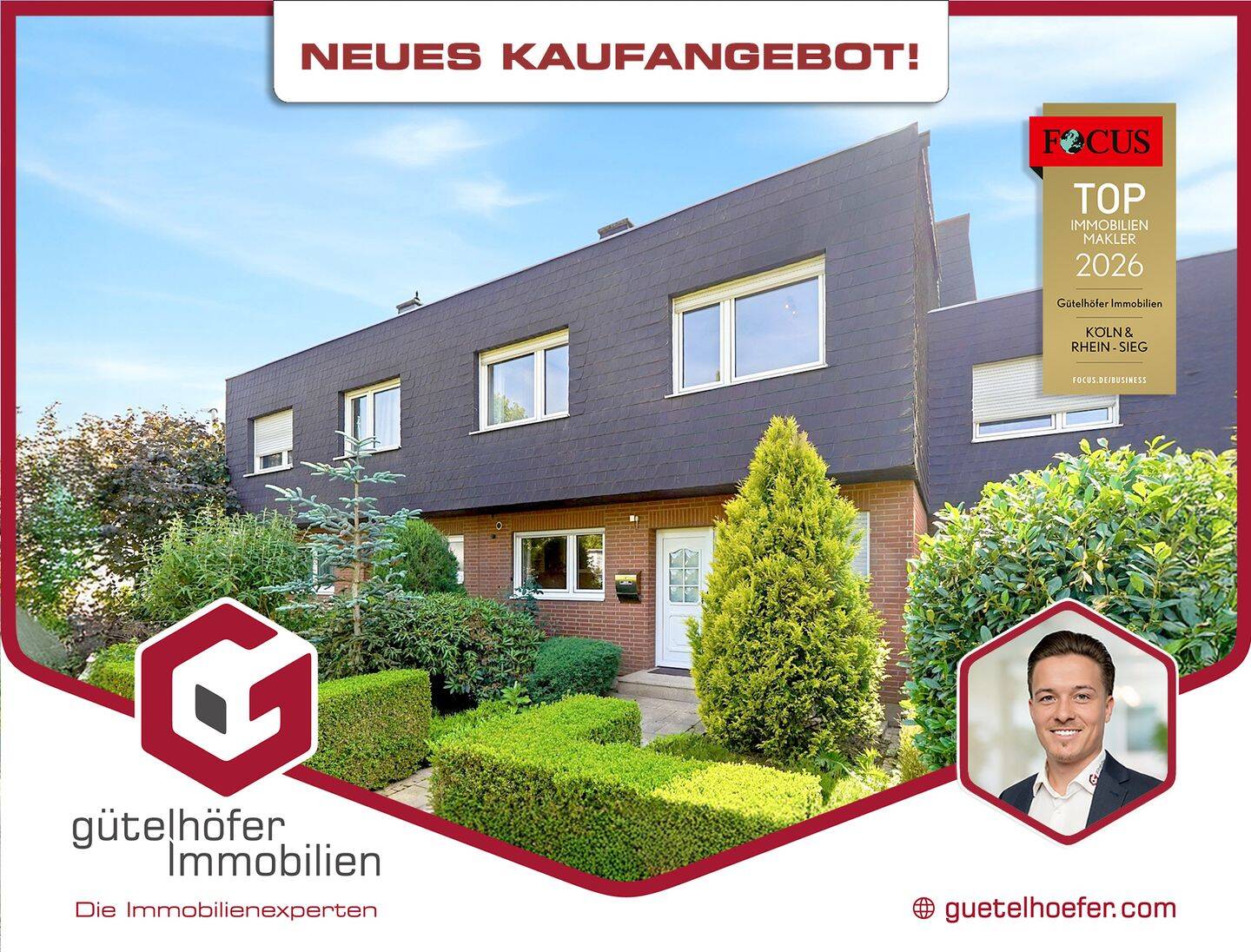 Großzügiges und bezugsfreies Reihenmittelhaus mit Garten und Garage in beliebter Lage von Meckenheim, 53340 Meckenheim