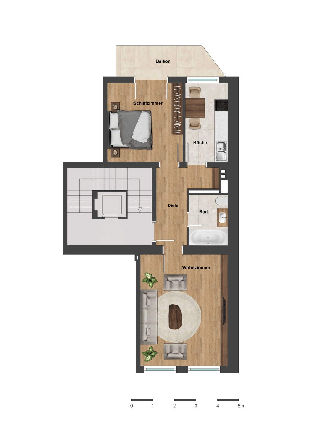 Zentral. Charmant. Pempelfort. 55,88qm 2 Zimmer Küche Bad Balkon, 40479 Düsseldorf (Derendorf Pempelfort)