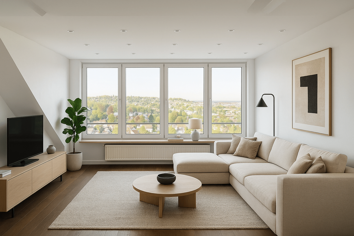Renovierte 4-Z-DGW mit Blick über Stuttgart, Balkon, klimatisiertes Schlafzimmer, 70193 Stuttgart (Nord West)