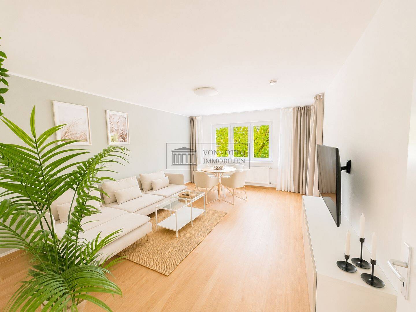 Großzügige 3-Zimmer-Wohnung mit Wohnküche, Sonnenbalkon und Blick ins Grüne
