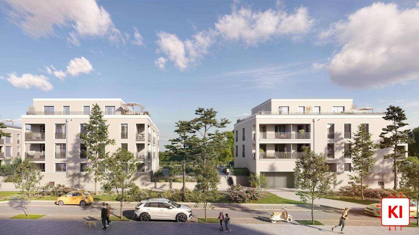 KFW55! – Idyllisch wohnen vor den Toren Münchens – Exklusive 4-Zimmer-Wohnung mit Südloggia!, 85764 Oberschleißheim