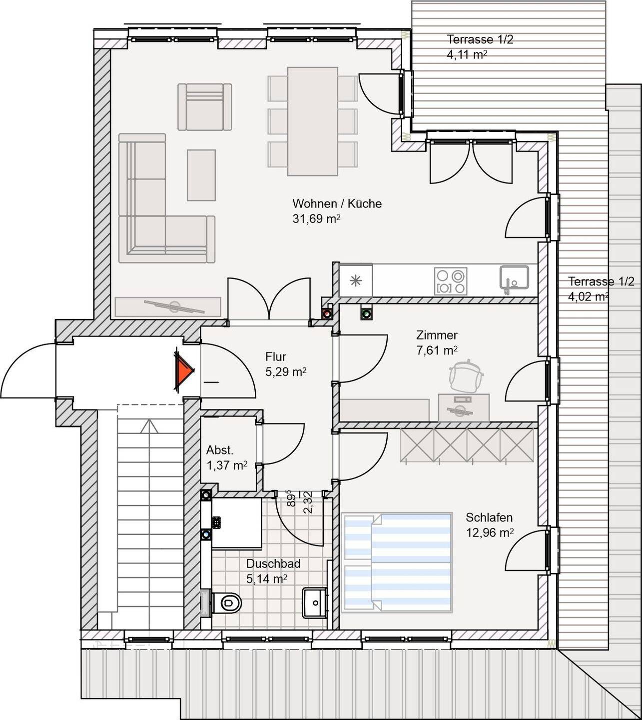 Niendorf . Penthouse in Bestlage . Neubau, 22459 Hamburg (Eimsbüttel Niendorf Schnelsen)