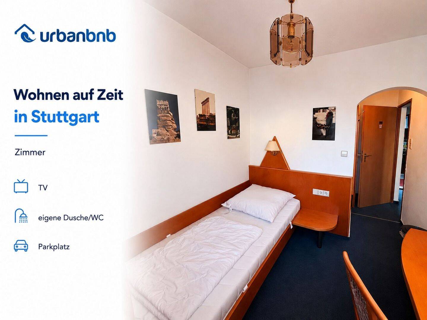 Stuttgart-Zuffenhausen: Möbliertes Zimmer zum Wohnen auf Zeit, 70435 Stuttgart (Stammheim Zuffenhausen)