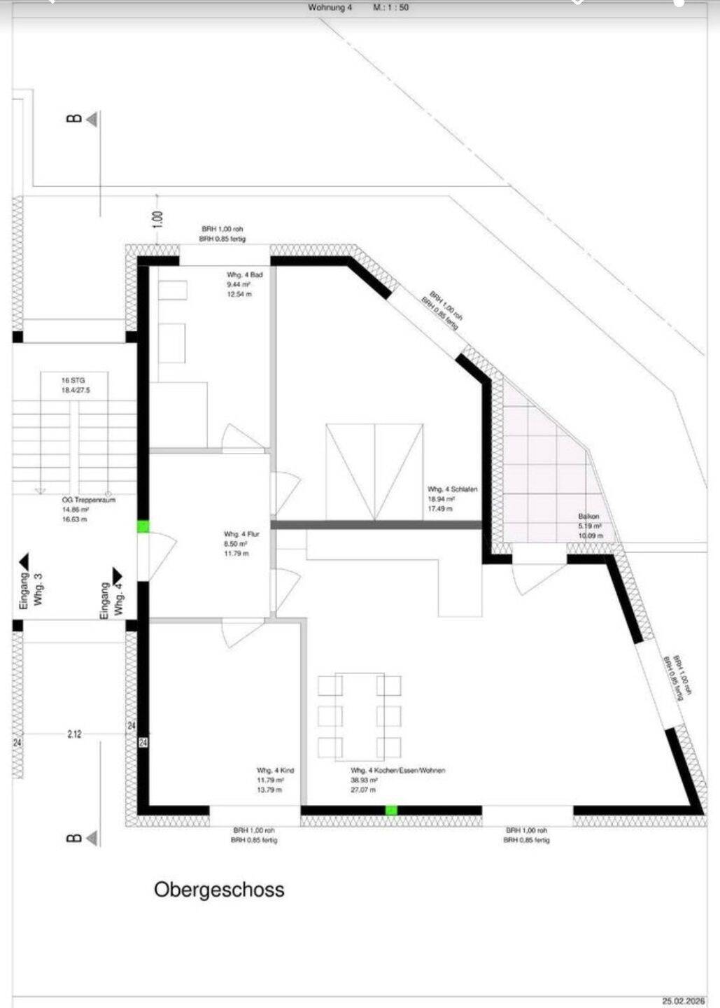 Erstbezug 3ZKB Wohnung, 54317 Osburg