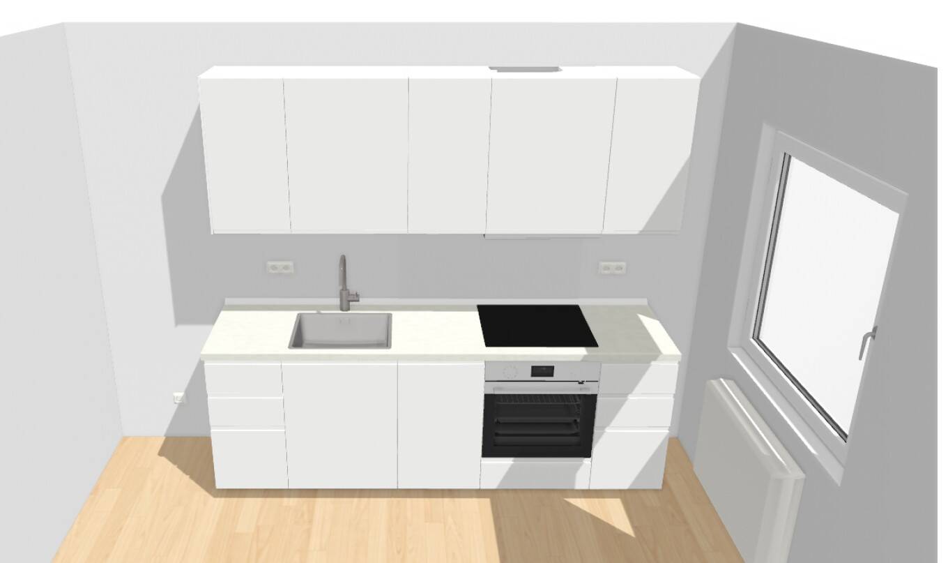 Moderne, komplett renovierte 1+2/2 Zimmer-EG-Wohnung mit großem Balkon und Stellplatz zu vermieten, 24111 Kiel (Russee)