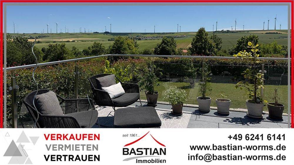 Naturnah & neuwertig: Moderner Bungalow mit Panoramablick und großem Gartenareal in Schafhausen!, 55232 Alzey