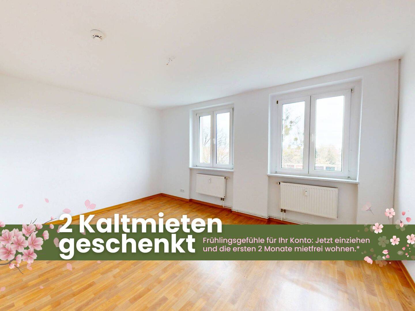 Helle 3-Zimmer-Wohnung mit Wannenbad in naturnaher Wohnlage, 6886 Wittenberg