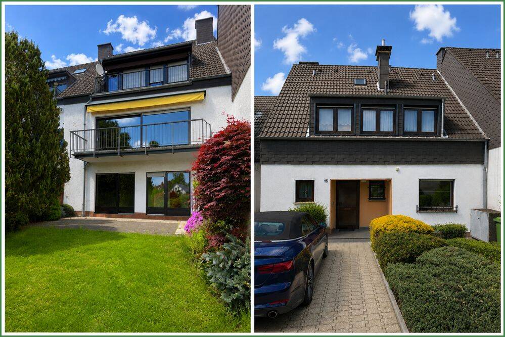 Zur MIETE: 3 Zimmerwohnung mit Garten, Balkon und Garage in Burscheid Hilgen – Weidenweg, 51399 Burscheid