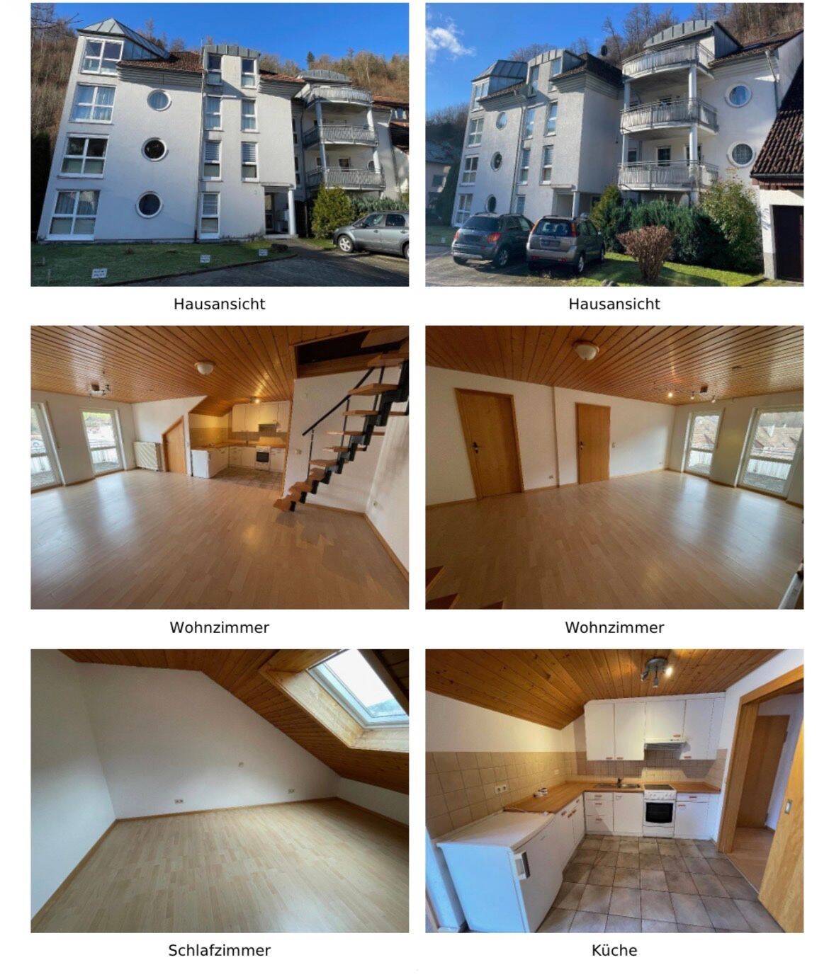 Schöne 2,5-Zimmer DG-Wohnung bezugsfrei ab 17.08.2026
Mit Balkon, Nische,EBK und Pkw-Stellplatz im Freien!, 79669 Zell im Wiesental