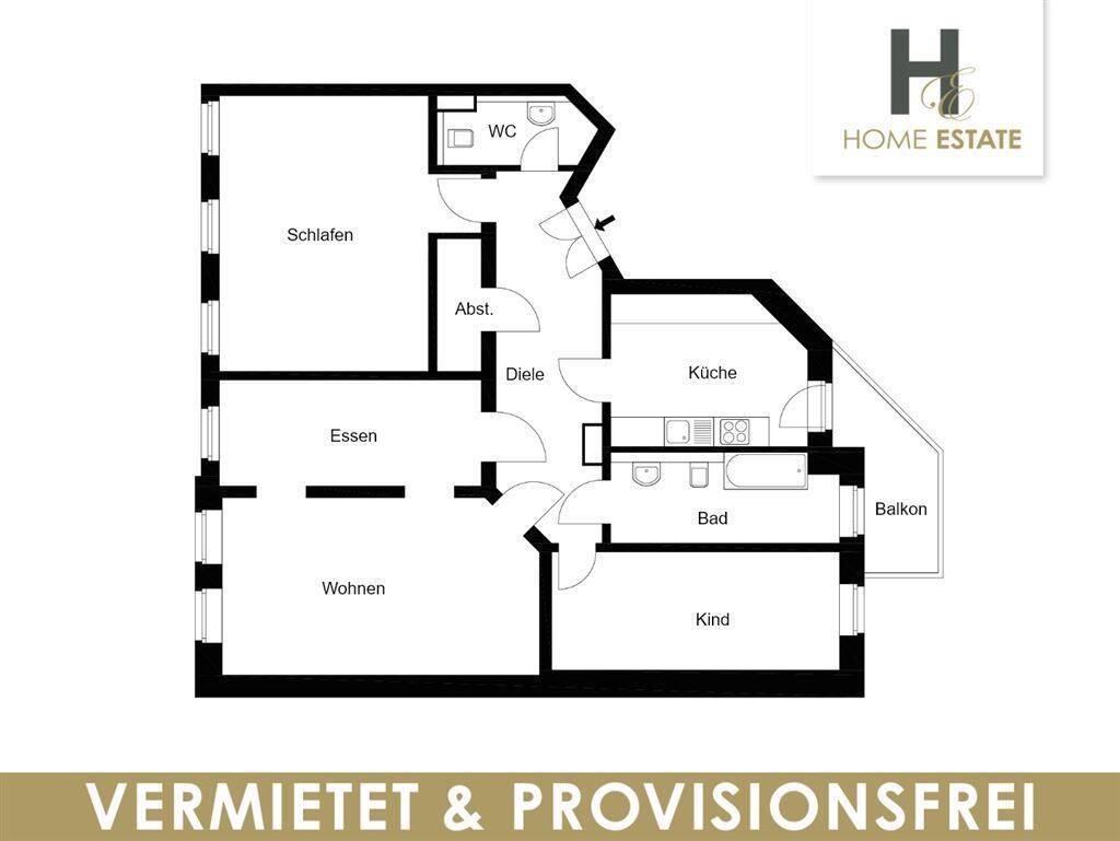 Heute an Morgen denken! Provisionsfrei Vermietet 4Zi Wohnung im Leipziger Zentrum, 4103 Leipzig (Zentrum Zentrum-Ost Zentrum-Südost)