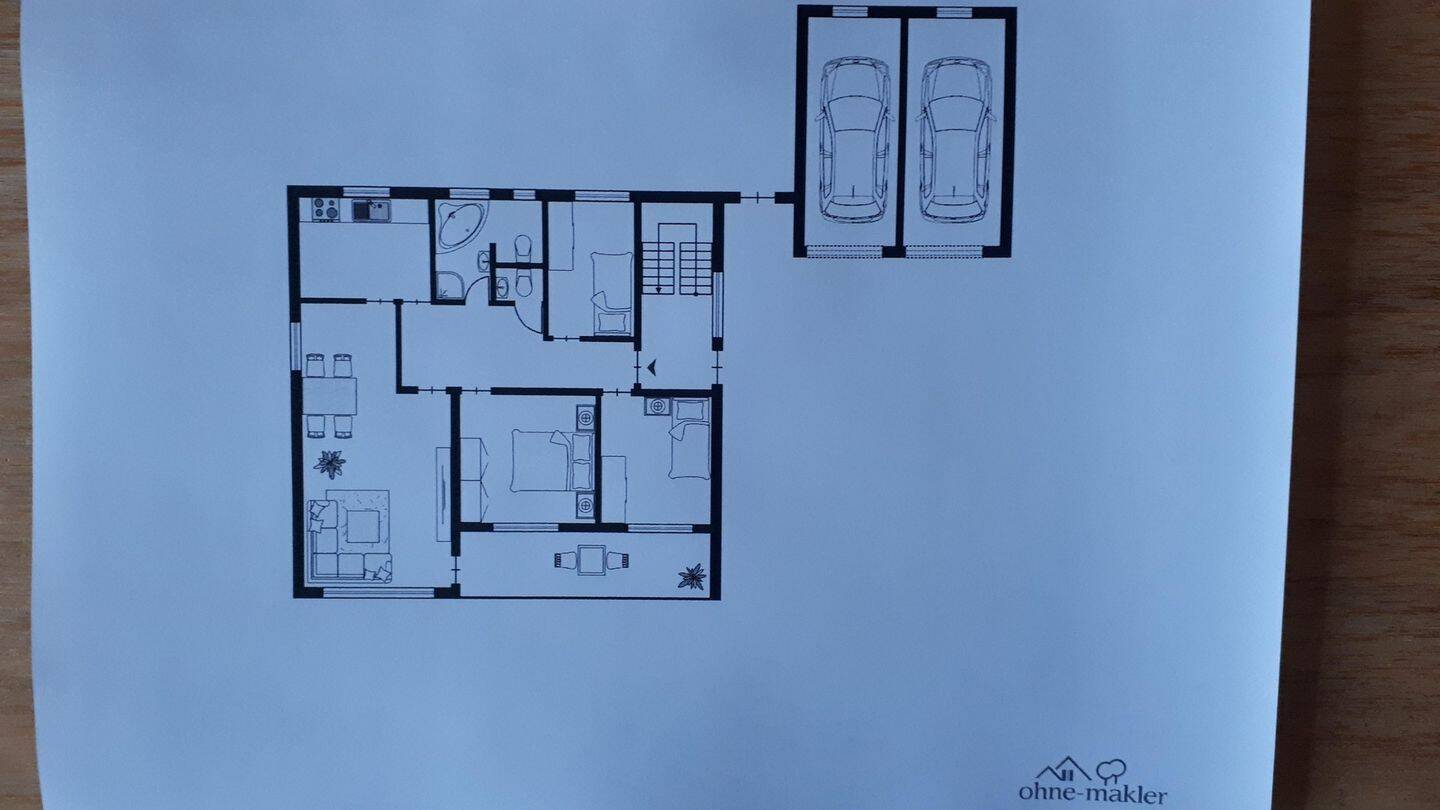 Gepflegte, gut geschnittene 4 Zi.-EG-Wohnung mit Balkon, Garten, Garage u. PV in Erftstadt-K., 50374 Erftstadt