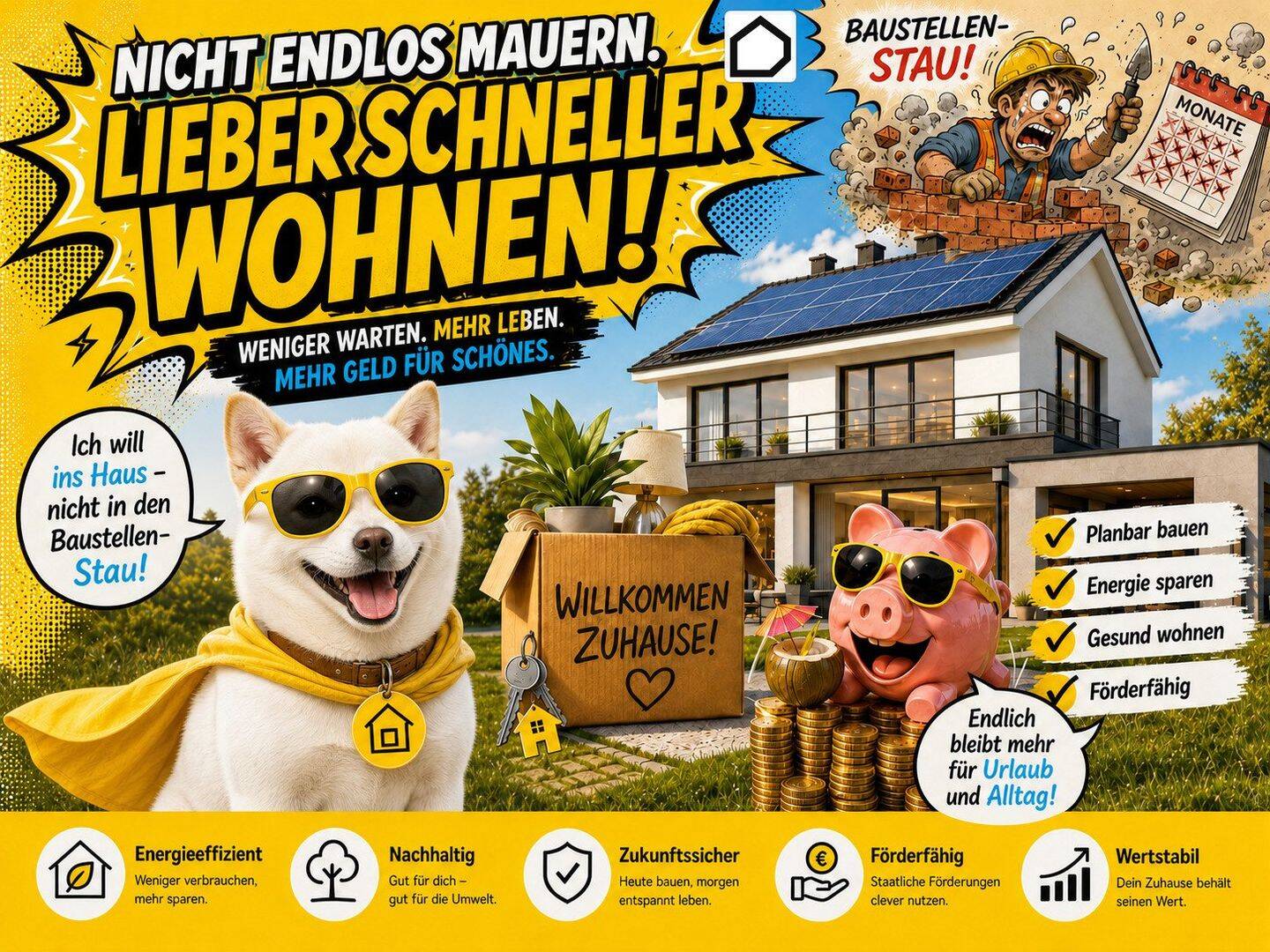 Dein neues Zuhause mit Sicherheit in Geltow – Wildpark West: 131 m², 4 Zimmer, Zuhause-Darlehen und starke Bauversicherungen!, 14548 Schwielowsee