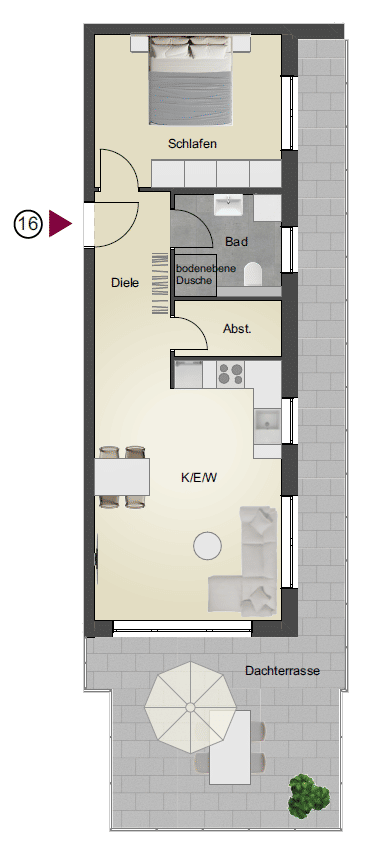 DONAUBLICK / 2 ZIMMER / PENTHOUSE / HAUS E, 78166 Donaueschingen
