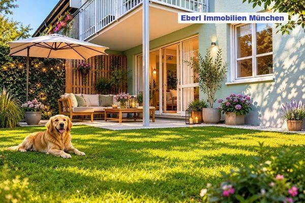 Wohnen mit Mehrwert: 2 Zimmer +Garten +Terrasse +großer Hobbyraum +abschließbares Kellerabteil +TG + Provisionsfrei für den Käufer, 80935 München (Feldmoching-Hasenbergl Milbertshofen-Am Hart)