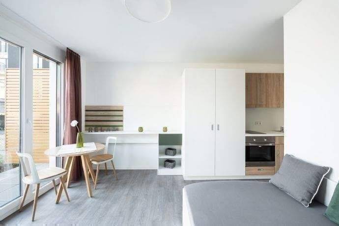Möblierte Komfort-Apartments mit Balkon im „URBAN LIVING Nürnberg“, 90478 Nürnberg (Dutzendteich Gleißhammer Glockenhof Sankt Peter Zerzabelshof)