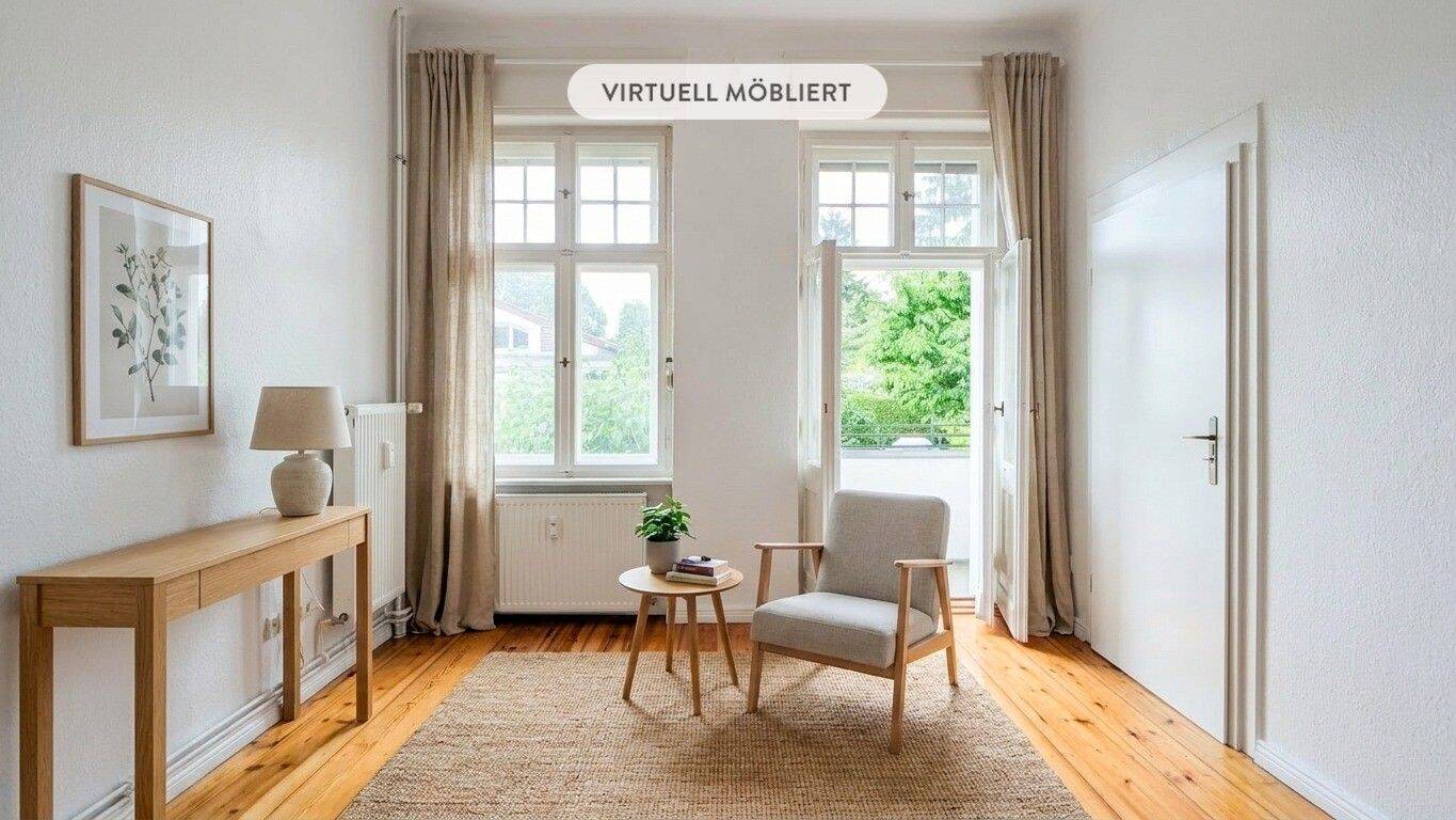 HOMESK – Sofort bezugsfreie 2-Zimmer Hochparterrewohnung mit Balkon ins Grüne in Rudow, 12357 Berlin (Neukölln Buckow Rudow)
