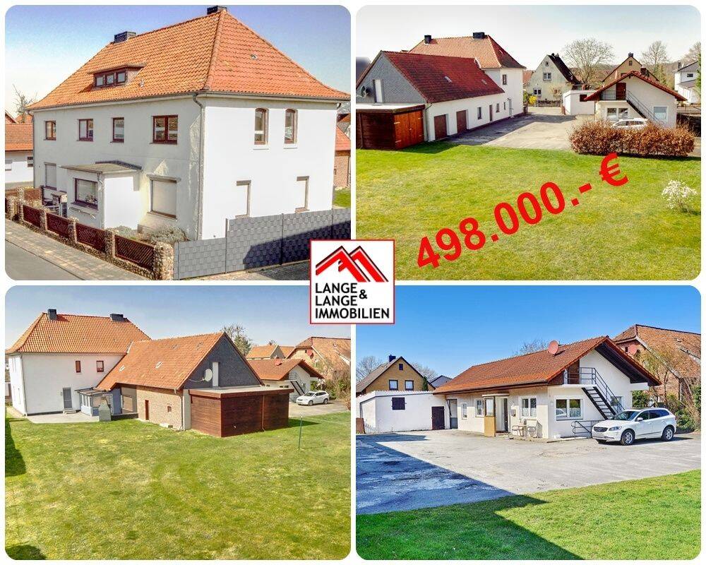 Uetze: 2 Häuser = 3 Wohnungen, 3 Garagen + Carport + potentielles Bauland im Garten, 31311 Uetze