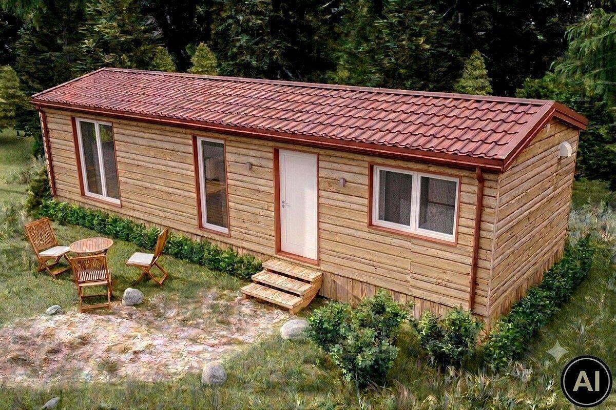 Tiny House ohne Grundstück – Neuwertiger Bungalow im Blockhausstil, 23795 Bad Segeberg