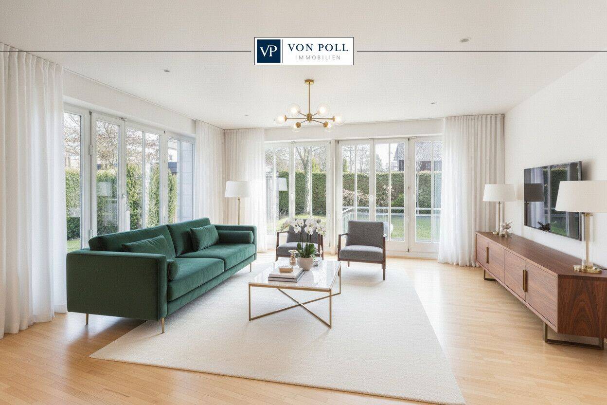 Elegantes Wohnen in zweiter Reihe – modernisierte Doppelhaushälfte mit stilvollem Raumkonzept, 82166 Gräfelfing