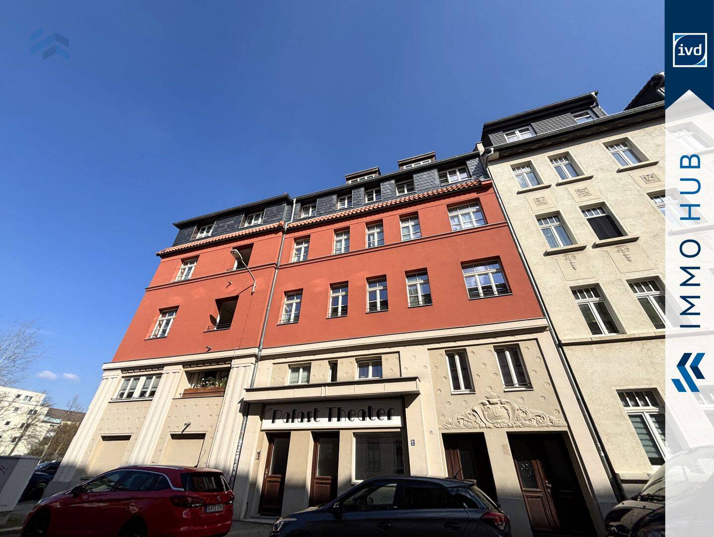 ++ Ehemaliges Palast-Theater: 4 Zimmer in Altbau-Maisonettewohnung mit großer Loggia & STP ++, 4129 Leipzig (Eutritzsch)