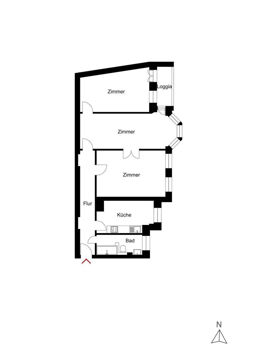 Zauberhafte 3-Zimmer-Wohnung mit West-Balkon nahe Lietzensee, 10629 Berlin (Charlottenburg-Wilmersdorf Charlottenburg)
