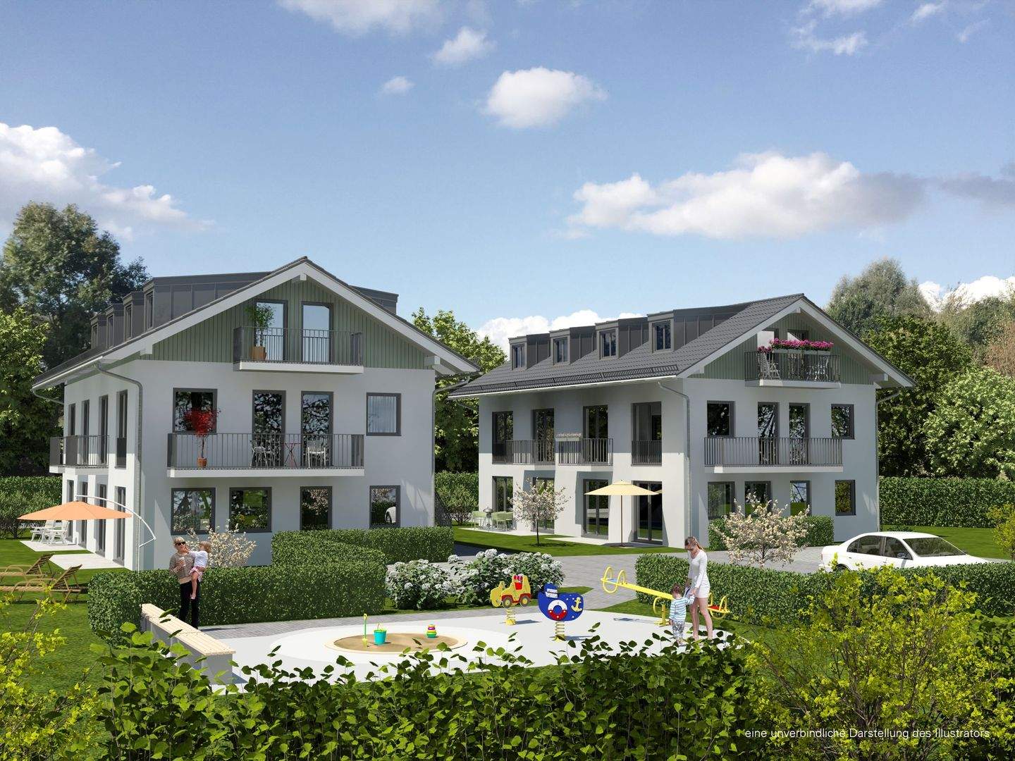 Der Staat unterstützt: DEGRESSIVE AfA 5%    I NEUBAUPROJEKT I Mehrfamilienäuser in Oberaudorf I 12 Wohnungen I 37m² – 90m², 83080 Oberaudorf