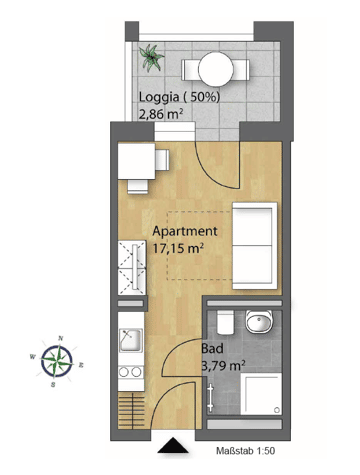 Studentenapartments, 93051 Regensburg (Galgenberg Großprüfening-Dechbetten-Königswiesen Kumpfmühl-Ziegetsdorf-Neuprüll)