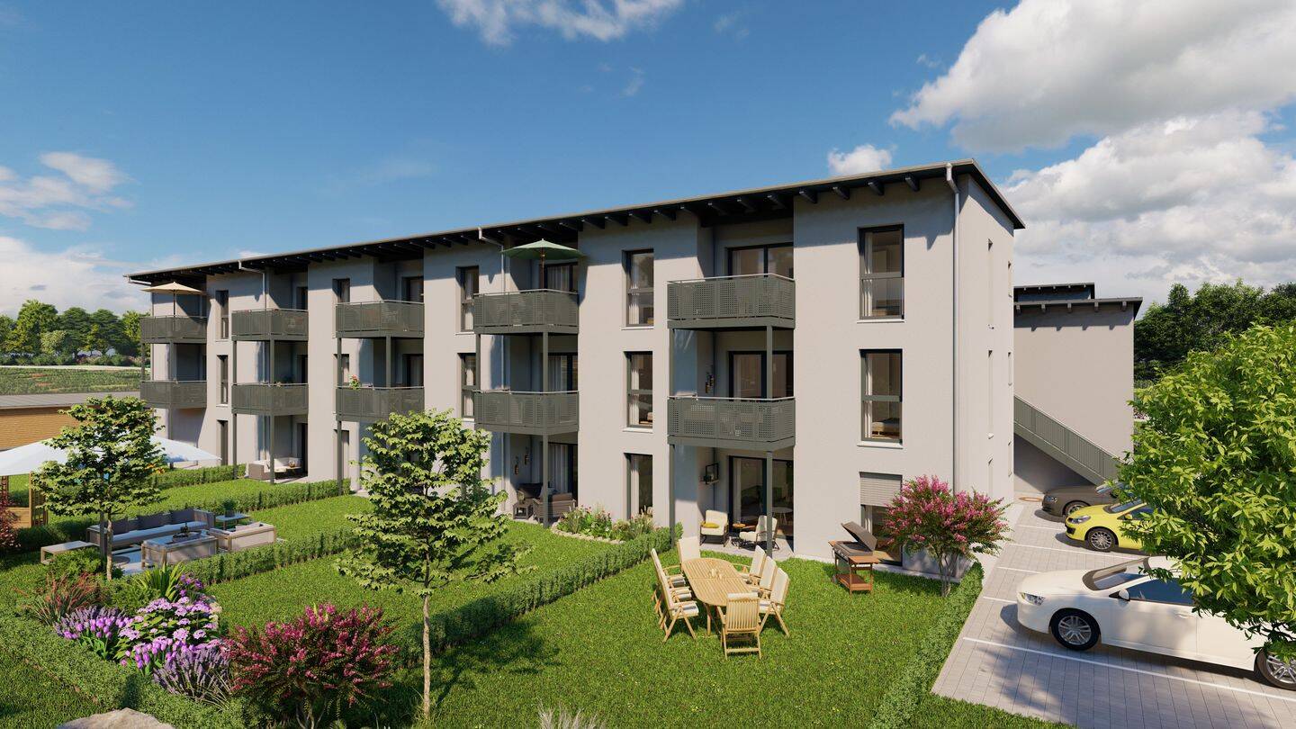 Moderne 2-Zimmer-Wohnung mit Garten – Erstbezug, 94405 Landau a.d. Isar (Landau)