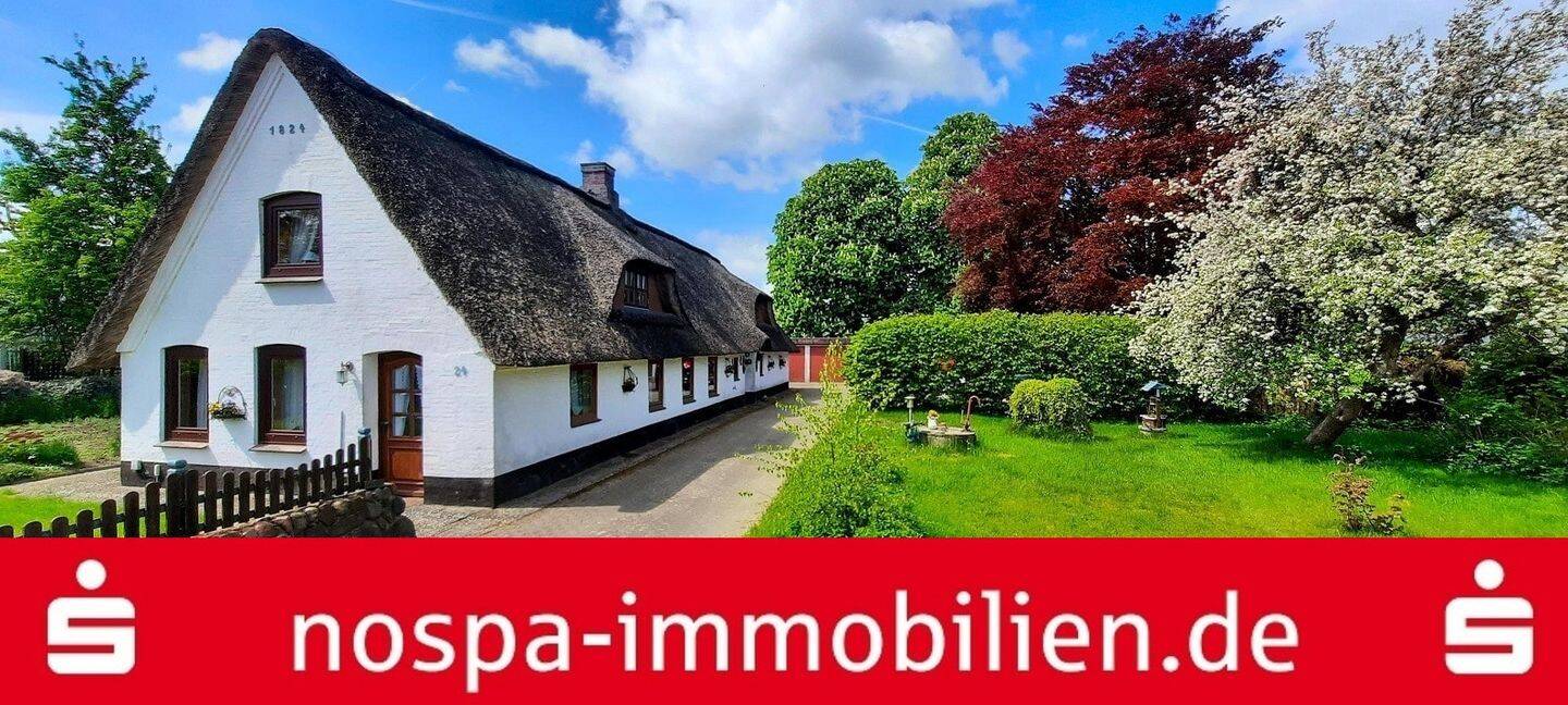 Historische Reetdachkate auf über 1.700 m² großen Grundstück!, 24896 Treia