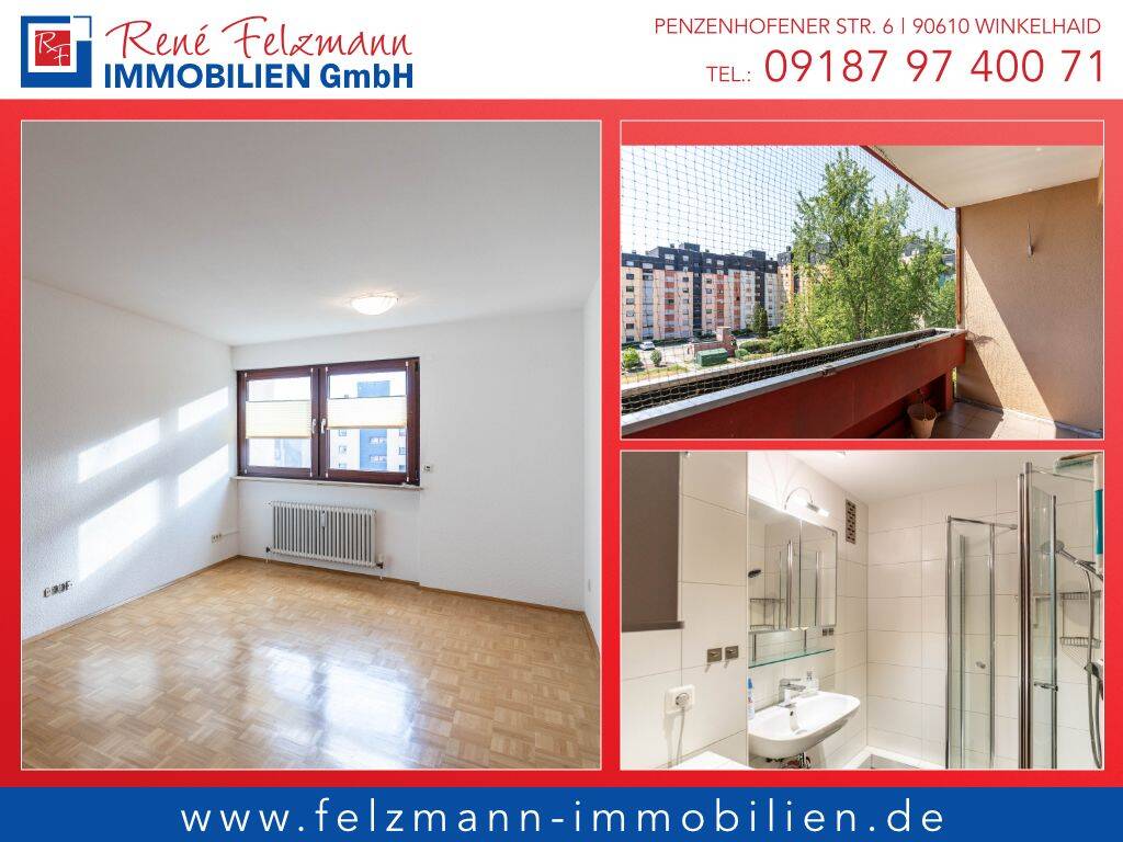Nürnberg nahe dem Klinikum Nord. 3 Zimmer- Etagenwohnung zu mieten. Ab sofort, 90425 Nürnberg