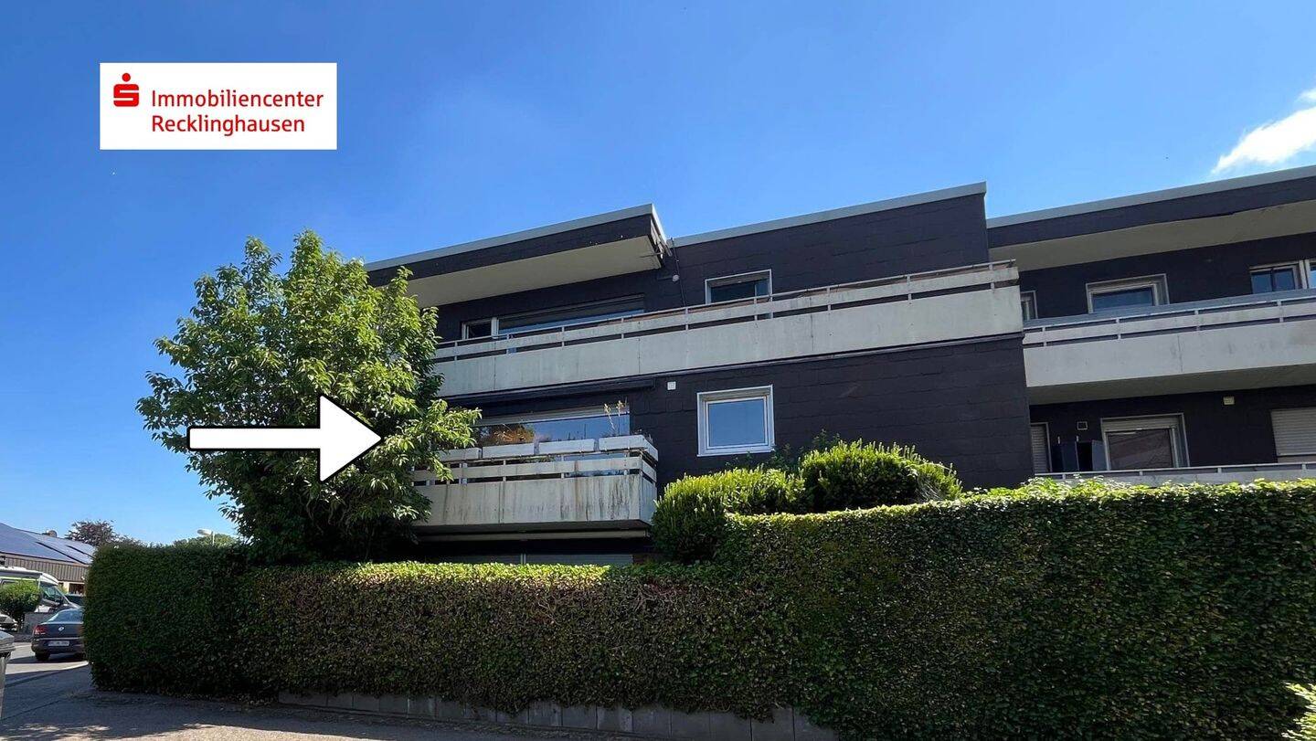 RUHIGES WOHNEN IN MARL-POLSUM – 3,5-RAUM- ETW IM 1. OG MIT BALKON + GARAGE!, 45768 Marl