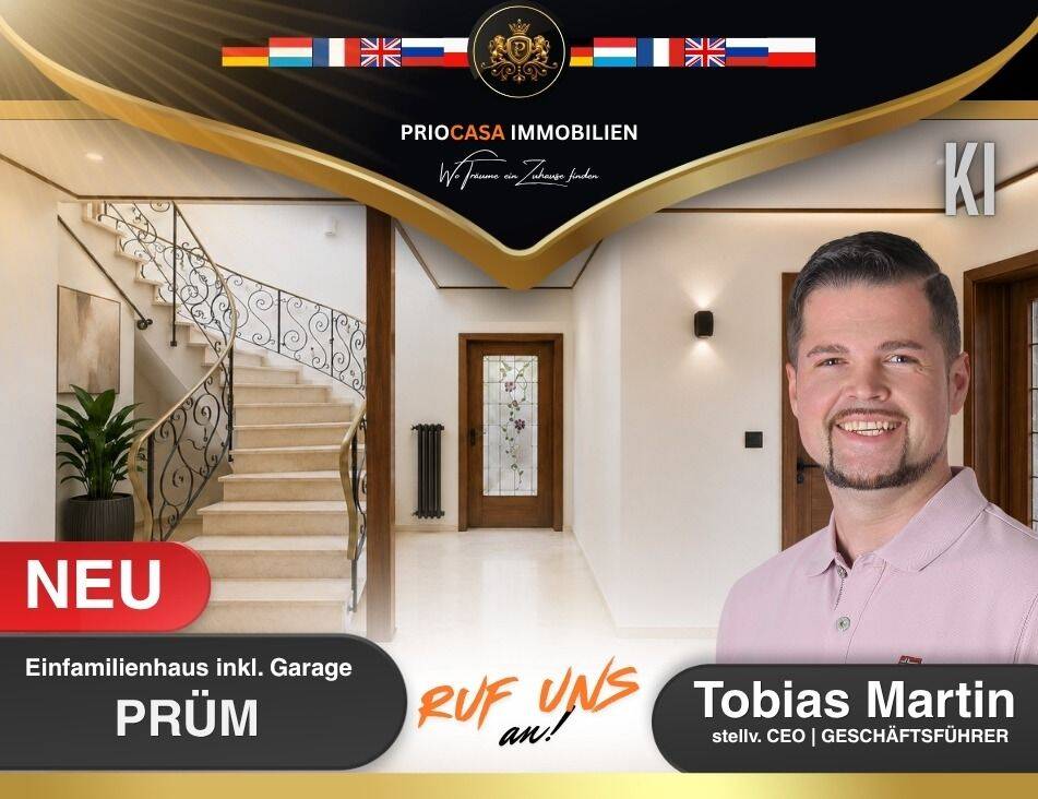 ++ PRÜM | EFH mit Entwicklungspotenzial | Vermietet | Terrasse | malerisches Hanggrundstück ++, 54595 Prüm
