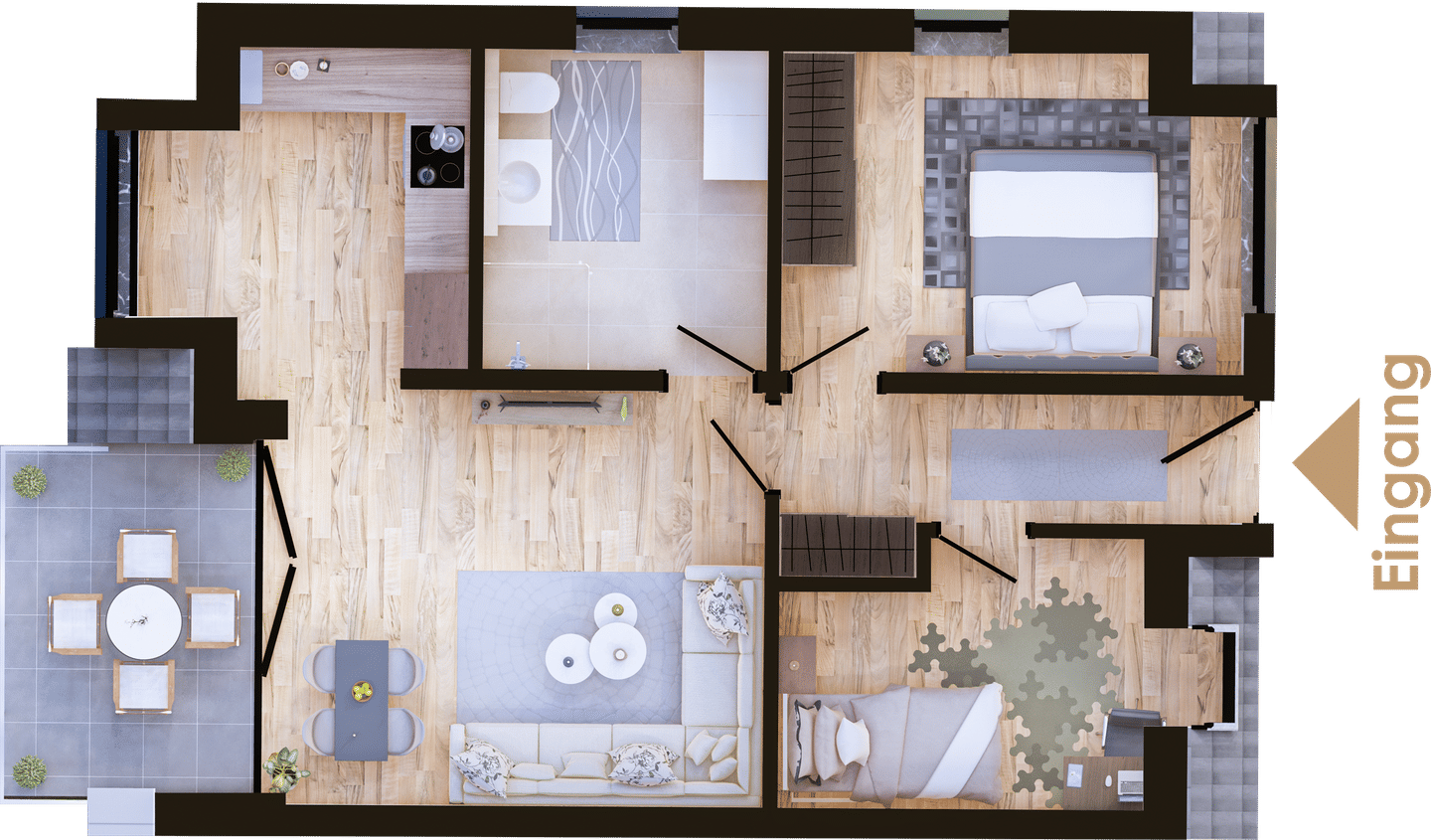 2-Zimmer-Neubauwohnung Whg 13 im Dachgeschoss in Nettetal-Leuth, 41334 Nettetal
