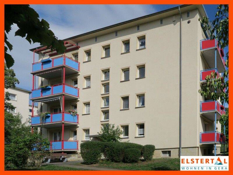 2-Raum-Wohnung im Grünen // ruhige Lage // Balkon // Küche und Bad mit Fenster!, 7546 Gera