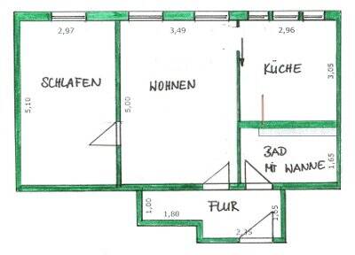 2-Raum-Wohnung im gepflegten Privathaus, 2826 Görlitz