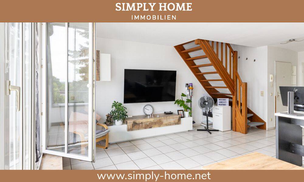 Troisdorf: Wunderschöne Dachgeschoss-Maisonette mit Loggia und TG-Stellplatz, 53840 Troisdorf