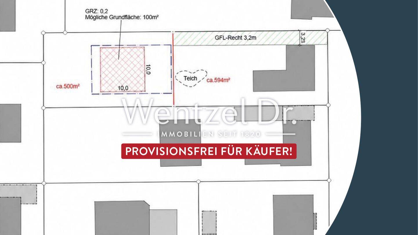 Schönes Baugrundstück in rückwärtiger Lage in Glinde zum Kauf – Wentzel Dr., 21509 Glinde