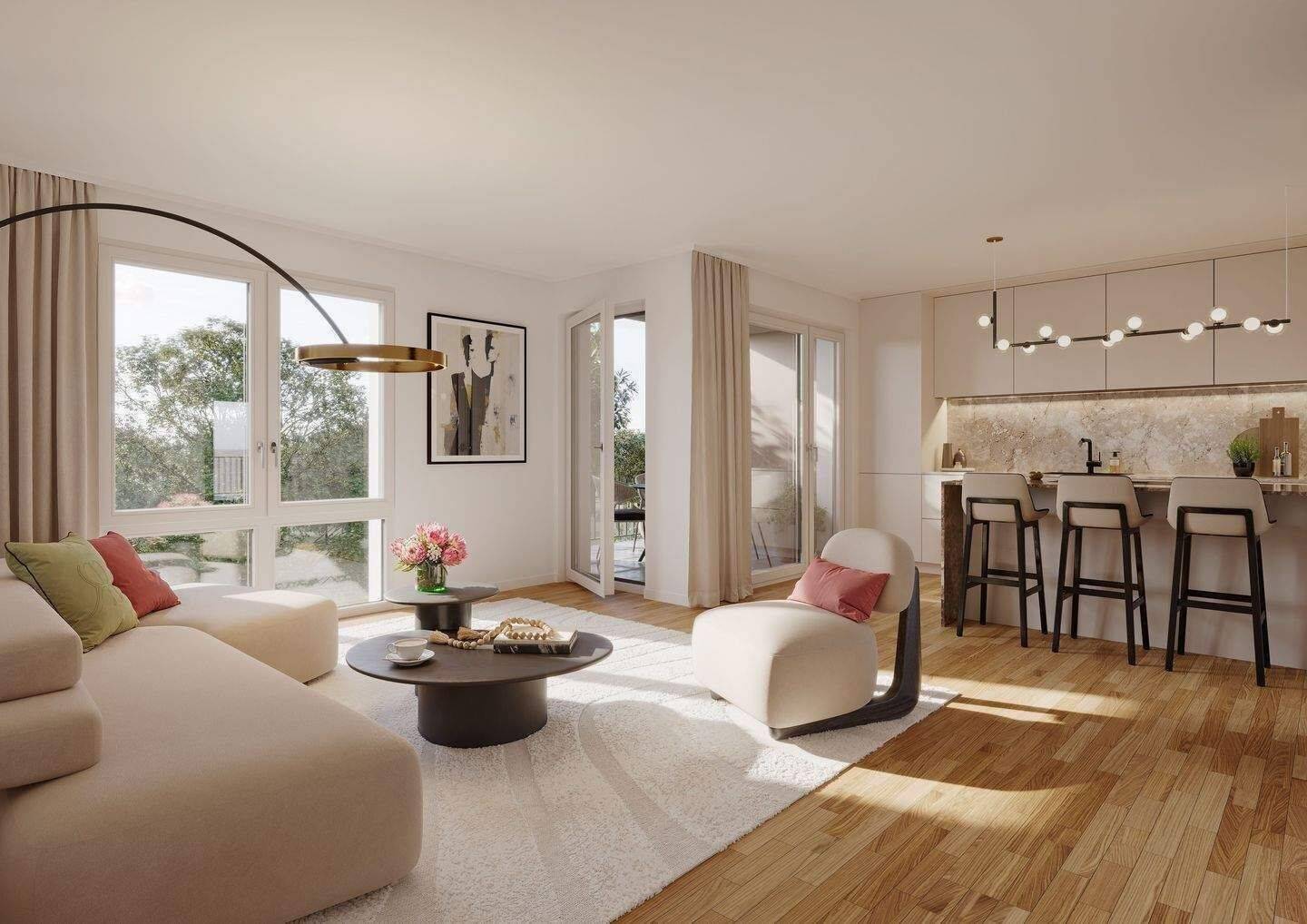 Stadtquartier „Bahnhofsareal“ / 2-Zimmer Neubauwohnung gemütlicher Loggia und Balkon / Whg 10, 74523 Michelbach an der Bilz