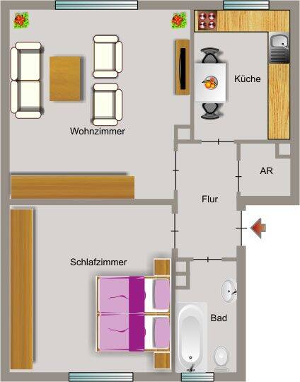 Demnächst frei! 2-Zimmer-Wohnung in Duisburg Beeck, 47139 Duisburg (Beeck Beeckerwerth Untermeiderich)