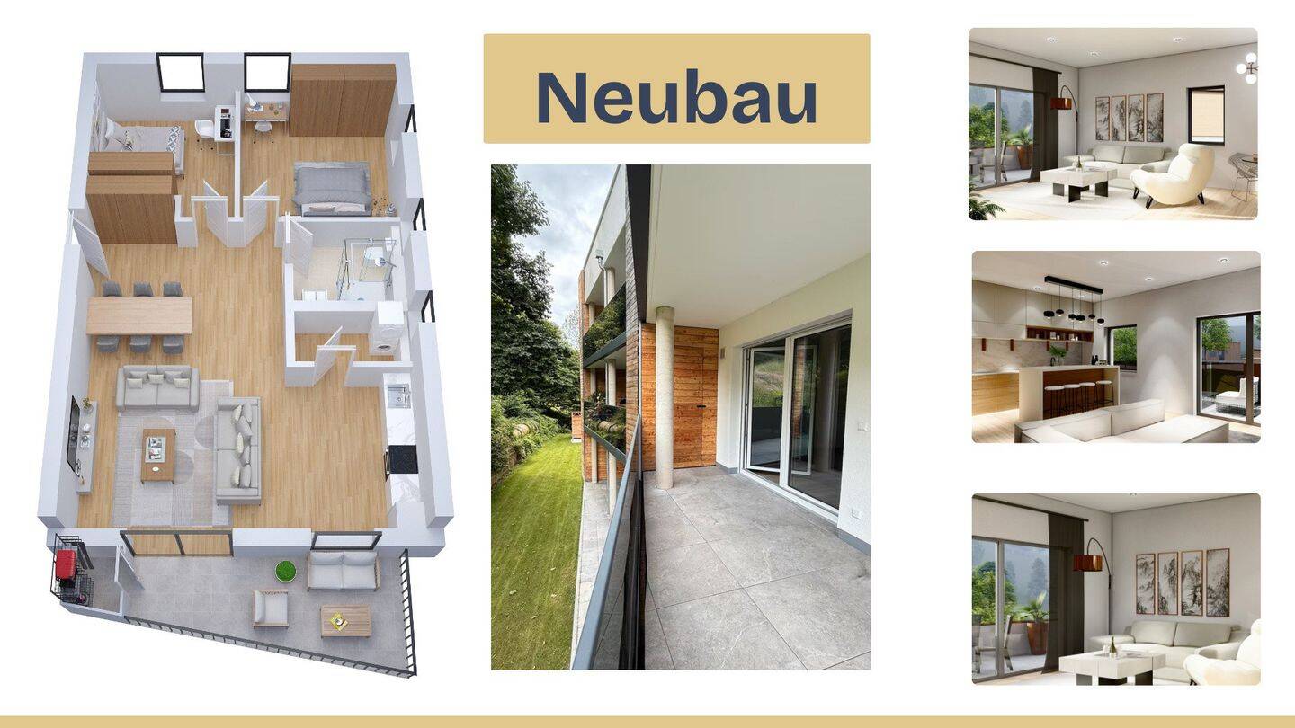 Traumhaftes Wohnen im Schwarzwald: Moderne 3-Zimmer-Wohnung zum Erstbezug!, 77787 Nordrach