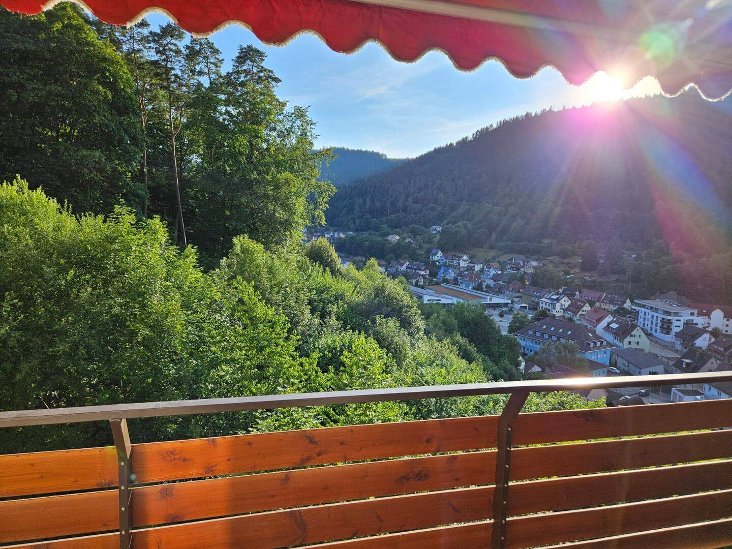 Renovierte 1-Zimmerwohnung mit traumhaftem Blick & Balkon in Calmbach, 75323 Bad Wildbad