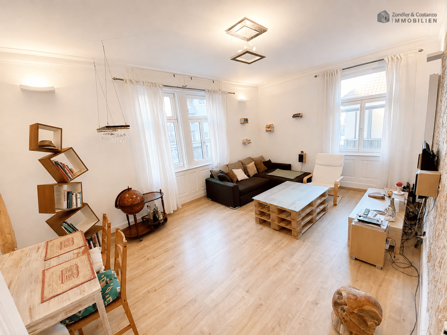 S-Mitte: Vollständig möblierte, gut ausgestattete 3-Zi.-Wohnung * EBK * 90 qm * gute Lage *, 70190 Stuttgart (Mitte Ost)