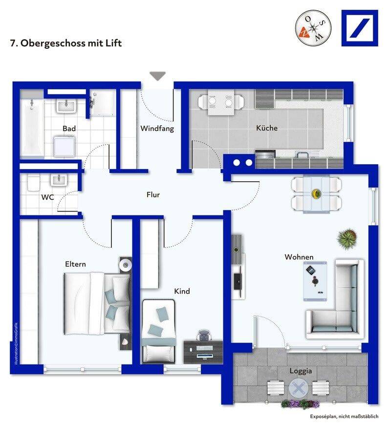 Ideal für München-Pendler! Top zentral, moderne 3 ZKB, Balkon, Lift, hell mit Blick über Augsburg!, 86161 Augsburg (Herrenbach Hochfeld Innenstadt Spickel Universitätsviertel)