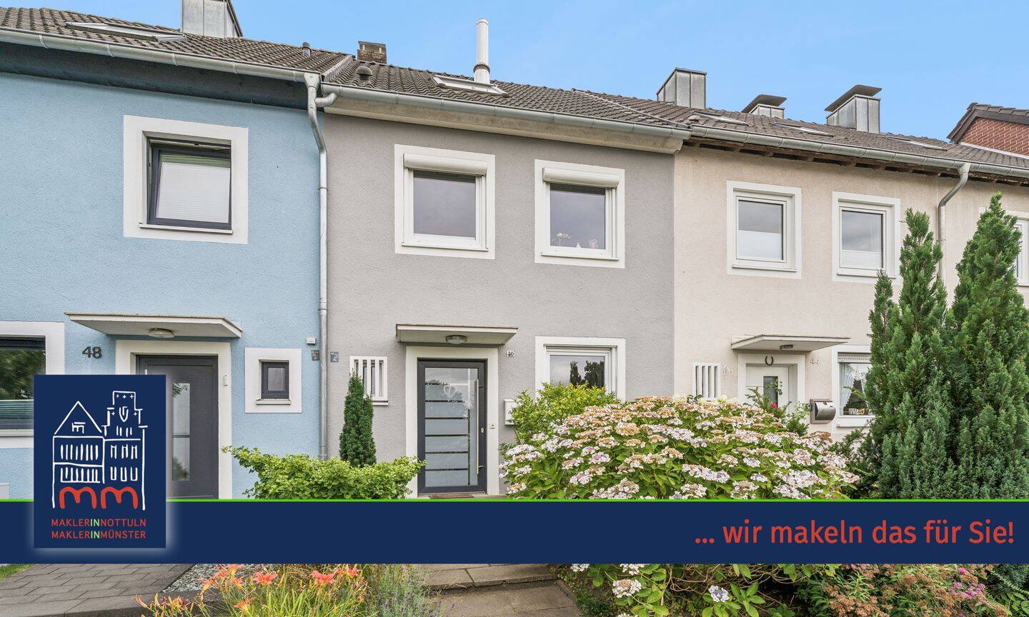 Saniertes Reihenhaus mit sonnigem Garten in Rumphorst, 48147 Münster (Centrum Wienburg Wolbeck)
