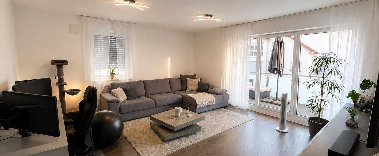Moderne 2,5-Zimmer-Neubauwohnung mit Balkon, Einbauküche & Tiefgarage, 78549 Spaichingen