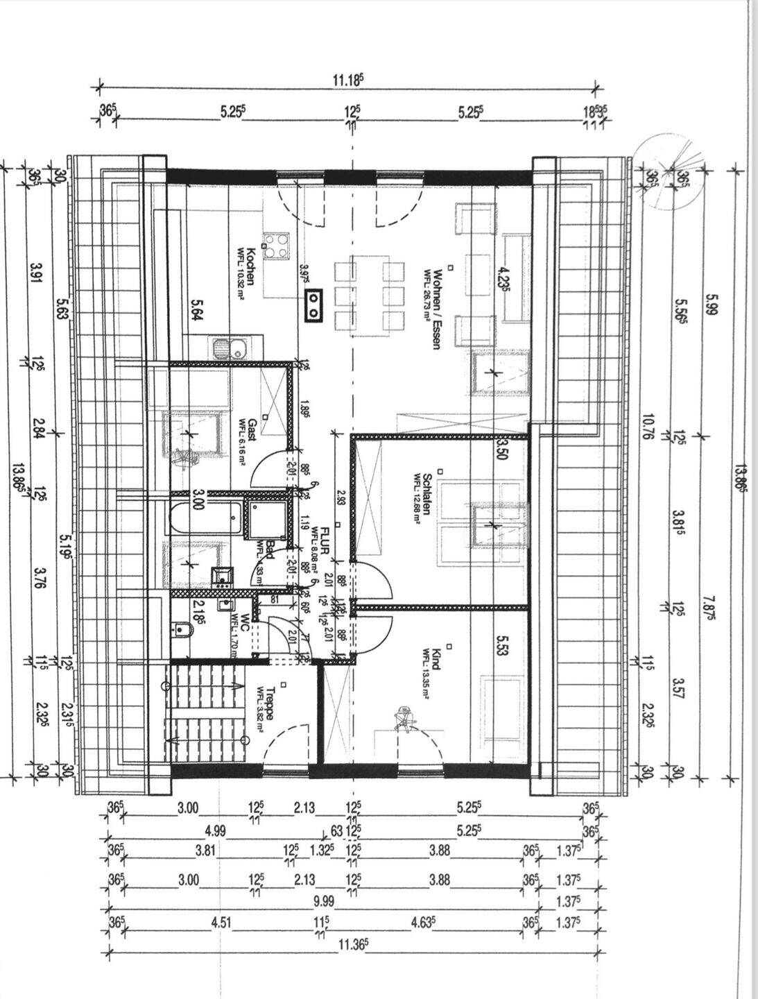 DG Wohnung 4 Zimmer, Küche, Bad, WC, Kellerraum u. Stellplatz, 86830 Schwabmünchen