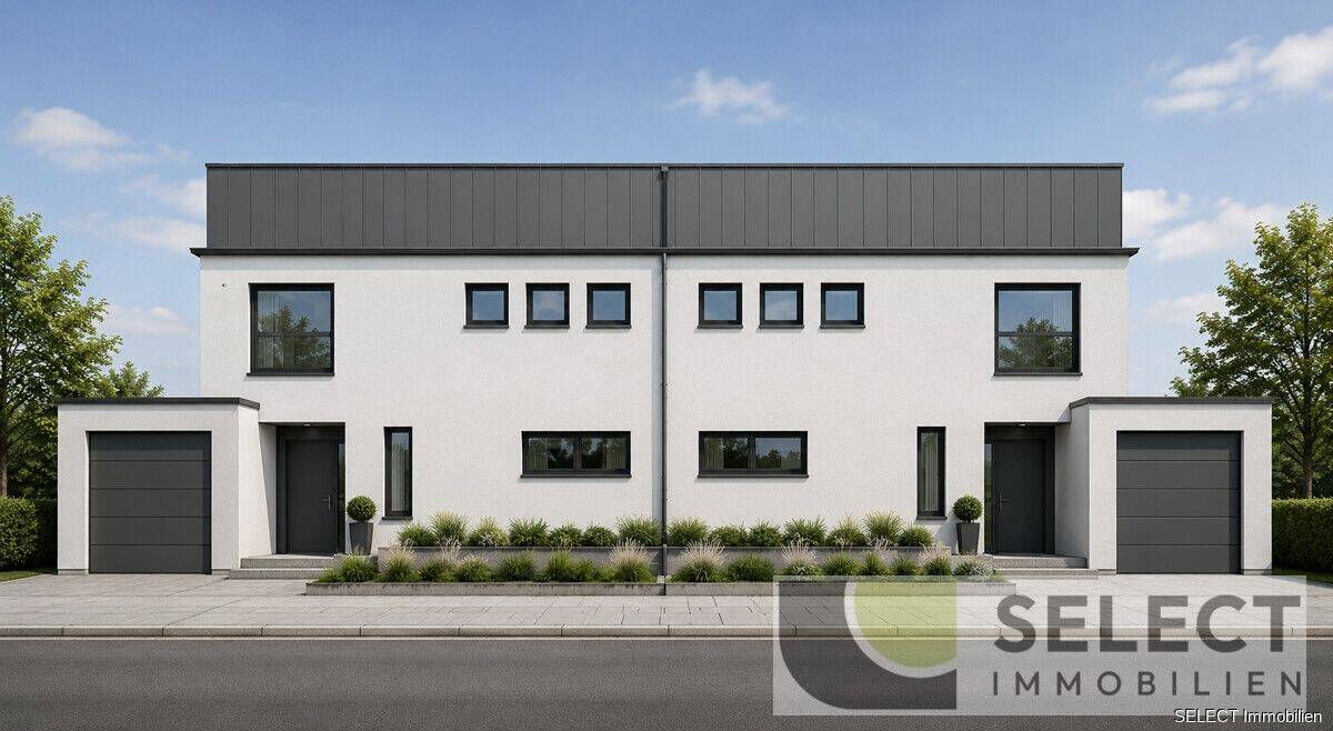 Moderne Neubau Doppelhaushälfte in ruhiger Lage, mit Garage und Grundstück, 66706 Perl