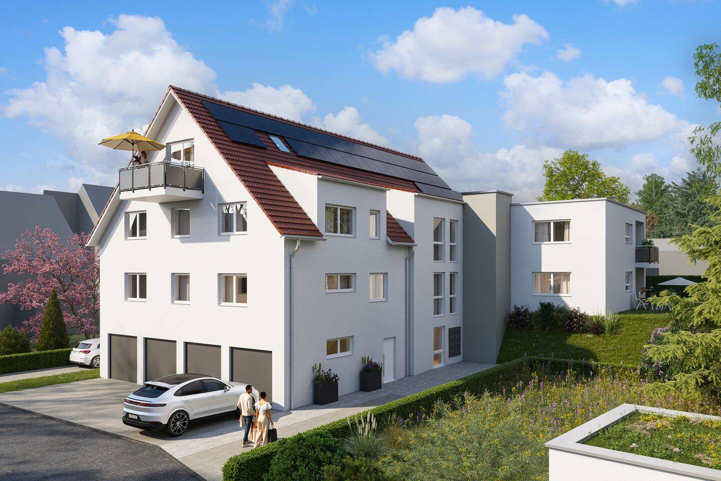 Hohe Wohnqualität und günstige Zinsen: 3 Zi-Wohnung im KfW40 Neubau, 75053 Gondelsheim