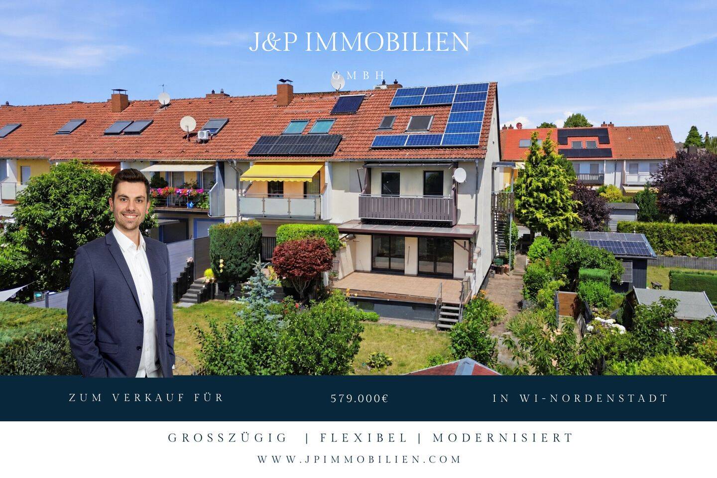 Energetisches Familienzuhause mit Fernblick in guter Lage von Nordenstadt, 65205 Wiesbaden